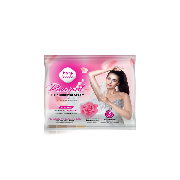 Easy Fresh Pleasant Hair Removal Cream Rose Sachet 20g