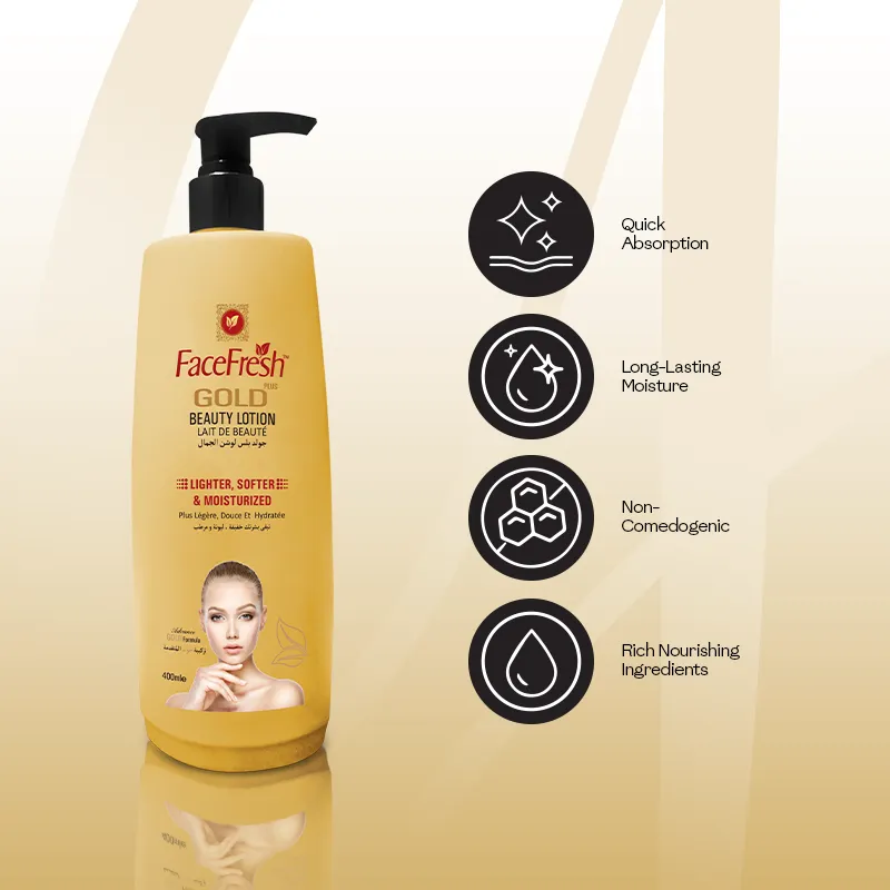 face fresh gold plus lotion 400ml