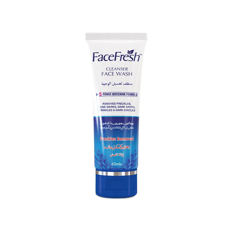 Face Fresh gentle salicylic acid cleanser face wash 60ml tube formula for removing dark spots, freckles, and wrinkles