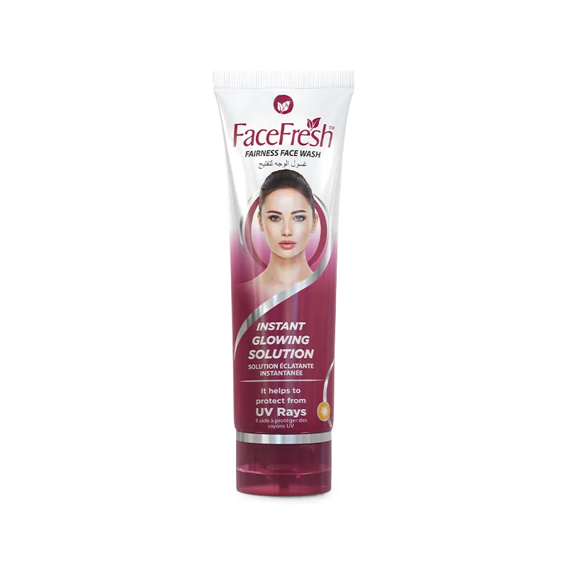 Face Fresh Fairness Face Wash 60ml tube — an oil-free face wash with instant glowing solution and UV ray protection for oily skin
