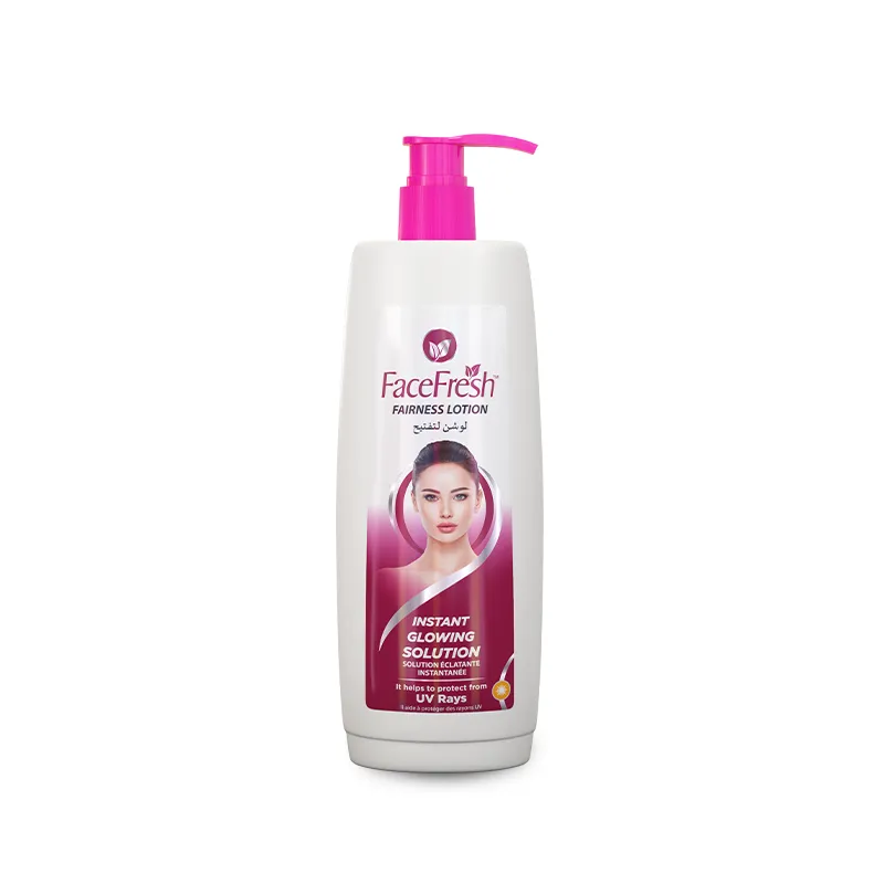 Face Fresh Fairness Lotion 400ml pump bottle — a skin whitening body lotion with instant glowing solution and UV ray protection