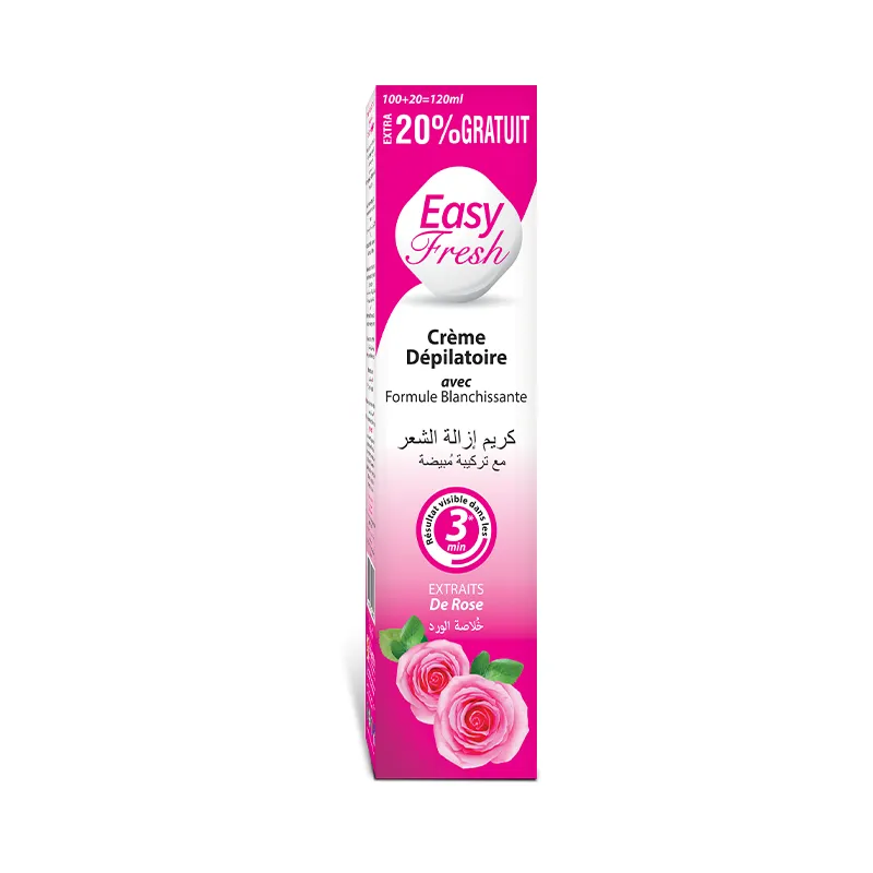 Easy Fresh Hair Removal Cream 120gm with rose extract